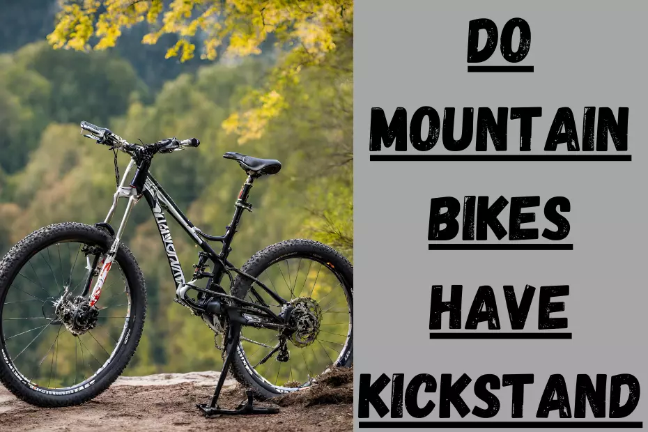do mountain bikes have kickstands